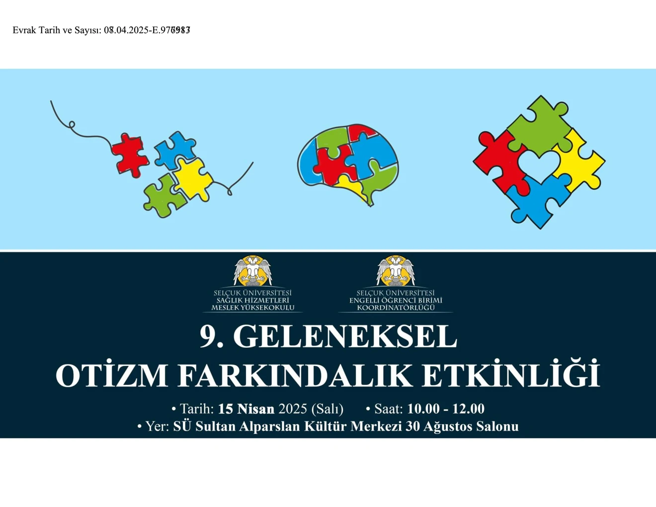 9. Geleneksel Otizm Farkındalık Etkinliği